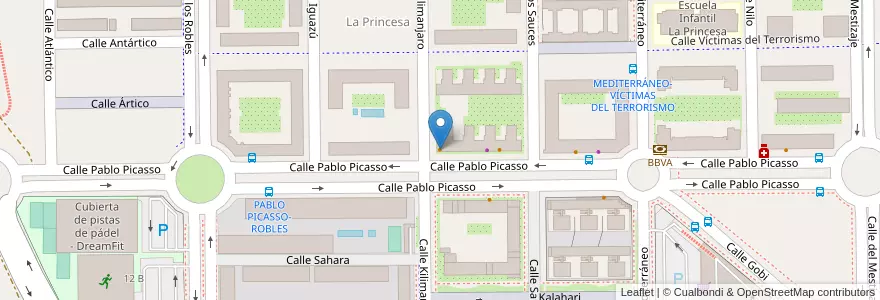 Mapa de ubicacion de La Traicionera en 西班牙, Comunidad De Madrid, Comunidad De Madrid, Área Metropolitana De Madrid Y Corredor Del Henares, Alcorcón.