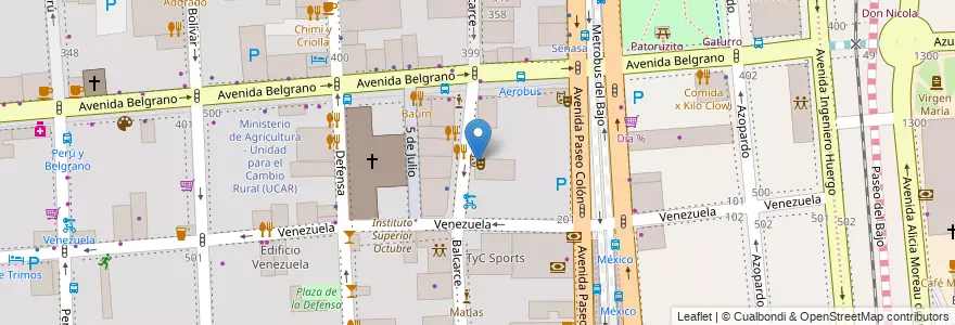 Mapa de ubicacion de La Trastienda Club, Montserrat en آرژانتین, Ciudad Autónoma De Buenos Aires, Comuna 1, Buenos Aires.