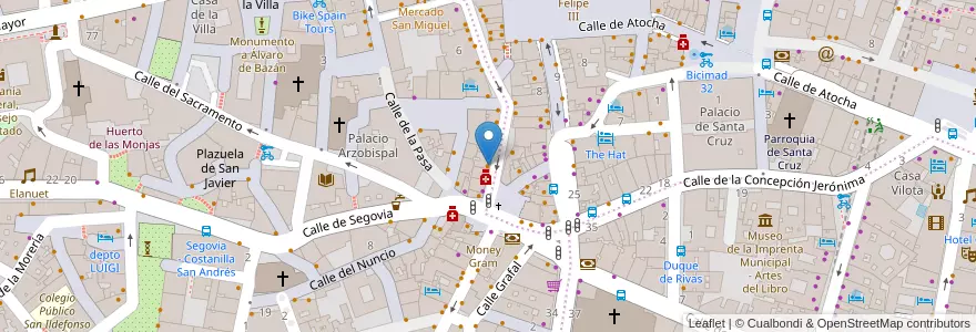 Mapa de ubicacion de La Traviesa en Испания, Мадрид, Мадрид, Área Metropolitana De Madrid Y Corredor Del Henares, Мадрид.