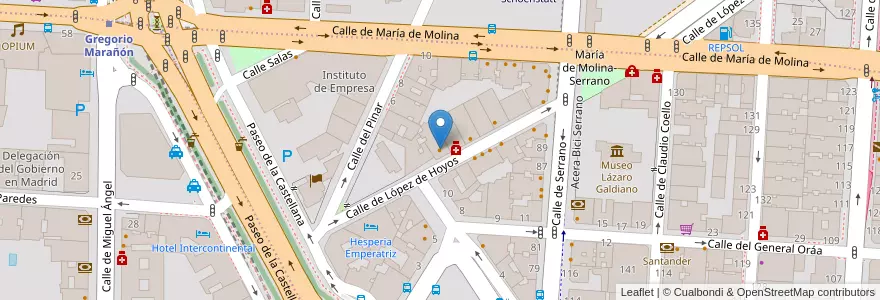 Mapa de ubicacion de La Traviesa en إسبانيا, منطقة مدريد, منطقة مدريد, Área Metropolitana De Madrid Y Corredor Del Henares, مدريد.