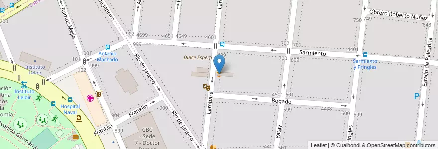 Mapa de ubicacion de La Tribu, Almagro en آرژانتین, Ciudad Autónoma De Buenos Aires, Comuna 5, Buenos Aires.