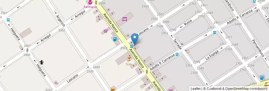 Mapa de ubicacion de La Triestina, Villa del Parque en アルゼンチン, Ciudad Autónoma De Buenos Aires, ブエノスアイレス, Comuna 11.