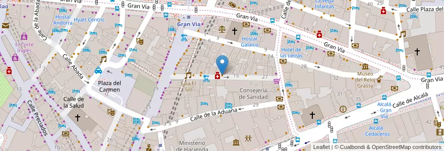 Mapa de ubicacion de La Troyka en Испания, Мадрид, Мадрид, Área Metropolitana De Madrid Y Corredor Del Henares, Мадрид.
