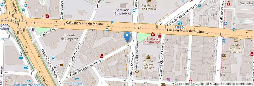 Mapa de ubicacion de La Úrsula en スペイン, マドリード州, Comunidad De Madrid, Área Metropolitana De Madrid Y Corredor Del Henares, Madrid.