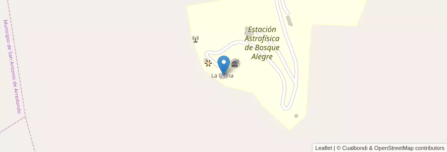 Mapa de ubicacion de La Usina en Аргентина, Кордова, Departamento Santa María, Departamento Punilla.