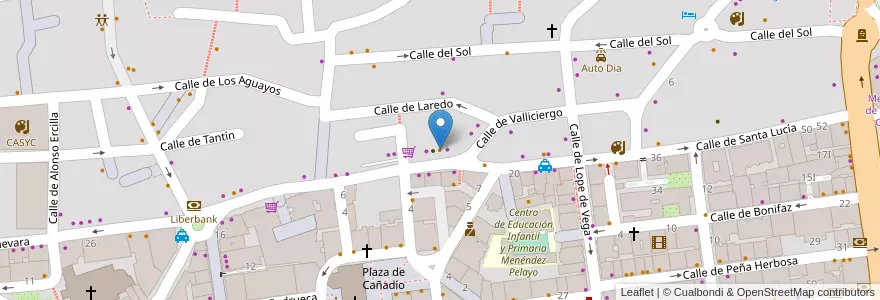 Mapa de ubicacion de La Vaca Pasiega en スペイン, カンタブリア州, カンタブリア州, Santander, Santander.