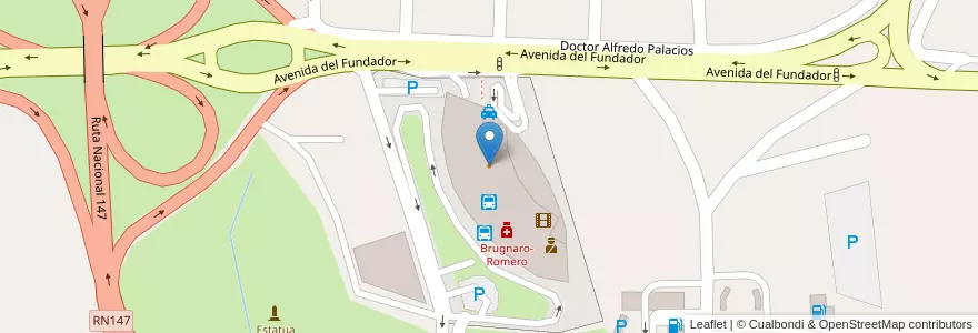 Mapa de ubicacion de La Vaquita en アルゼンチン, サンルイス州, Juan Martín De Pueyrredón, Municipio De San Luis, San Luis.