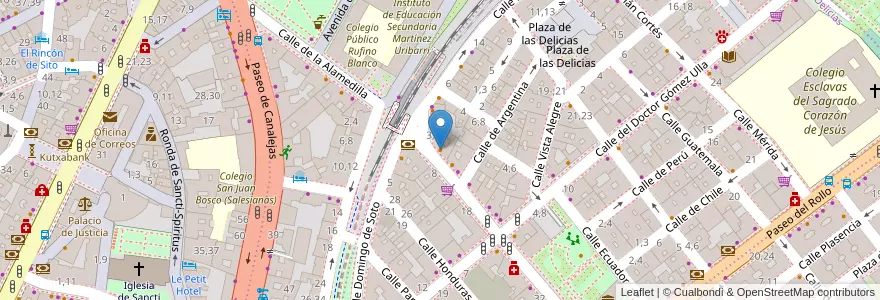 Mapa de ubicacion de La Vendimia en Испания, Кастилия И Леон, Саламанка, Campo De Salamanca, Саламанка.