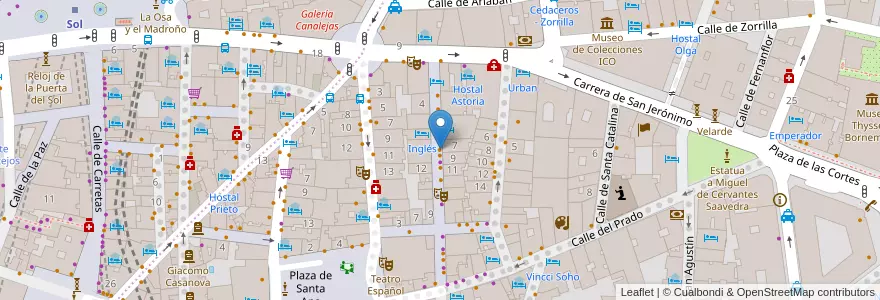 Mapa de ubicacion de La Venencia en إسبانيا, منطقة مدريد, منطقة مدريد, Área Metropolitana De Madrid Y Corredor Del Henares, مدريد.