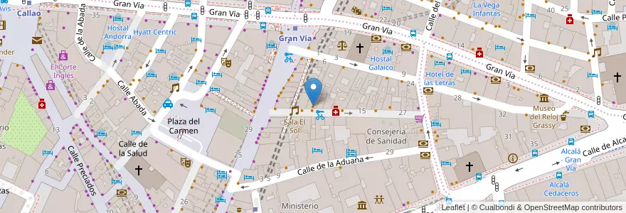 Mapa de ubicacion de La Venganza de Malinche en إسبانيا, منطقة مدريد, منطقة مدريد, Área Metropolitana De Madrid Y Corredor Del Henares, مدريد.