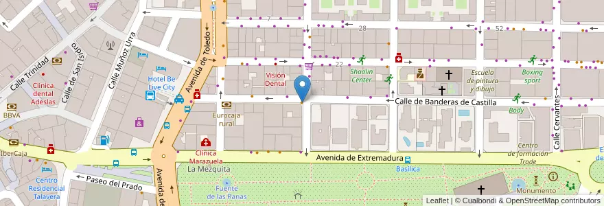 Mapa de ubicacion de La venta del Arcipreste en スペイン, カスティーリャ＝ラ・マンチャ州, Toledo, Talavera, Talavera De La Reina.