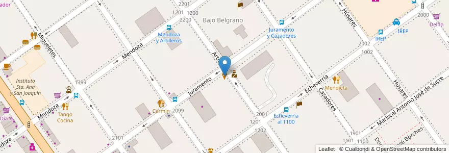 Mapa de ubicacion de La Ventana de Willy, Belgrano en Argentine, Ciudad Autónoma De Buenos Aires, Buenos Aires, Comuna 13.