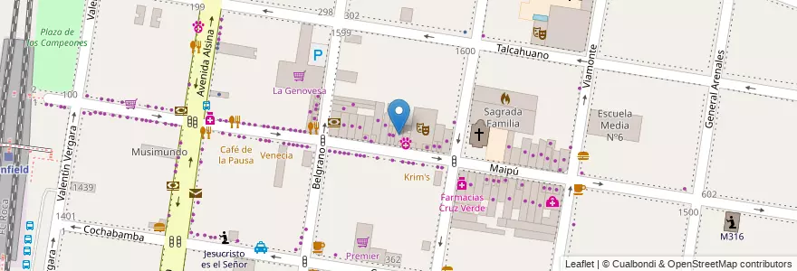 Mapa de ubicacion de La ventana indiscreta (Ciber) en Аргентина, Буэнос-Айрес, Partido De Lomas De Zamora, Banfield.