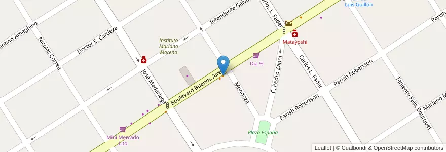 Mapa de ubicacion de La Ventana en Argentinië, Buenos Aires, Partido De Esteban Echeverría, Luis Guillón.