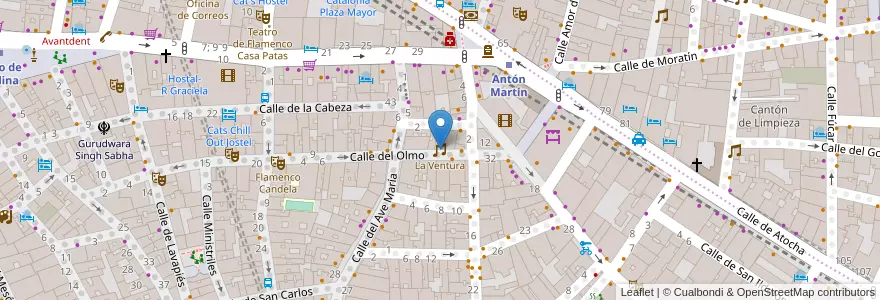 Mapa de ubicacion de La Ventura en Испания, Мадрид, Мадрид, Área Metropolitana De Madrid Y Corredor Del Henares, Мадрид.