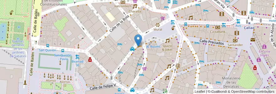 Mapa de ubicacion de La Veranda en 西班牙, Comunidad De Madrid, Comunidad De Madrid, Área Metropolitana De Madrid Y Corredor Del Henares, Madrid.