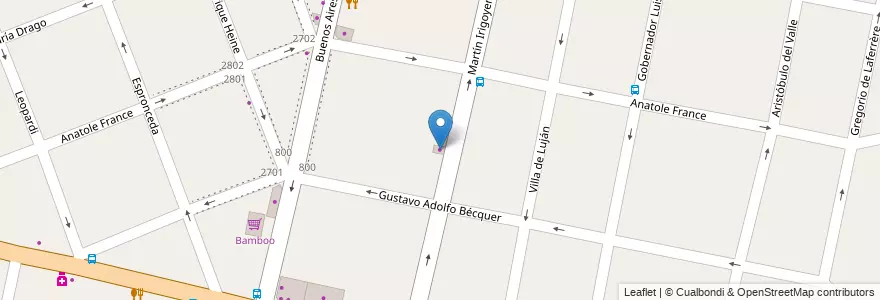Mapa de ubicacion de La Victoria en Arjantin, Buenos Aires, Partido De Morón, Castelar.