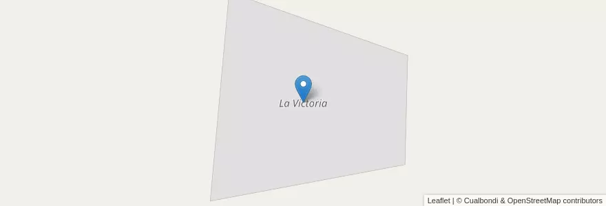 Mapa de ubicacion de La Victoria en Argentinien, San Luis, Gobernador Dupuy.