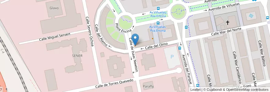 Mapa de ubicacion de La Vieja Encina en 스페인, Comunidad De Madrid, Comunidad De Madrid, Área Metropolitana De Madrid Y Corredor Del Henares, Tres Cantos.