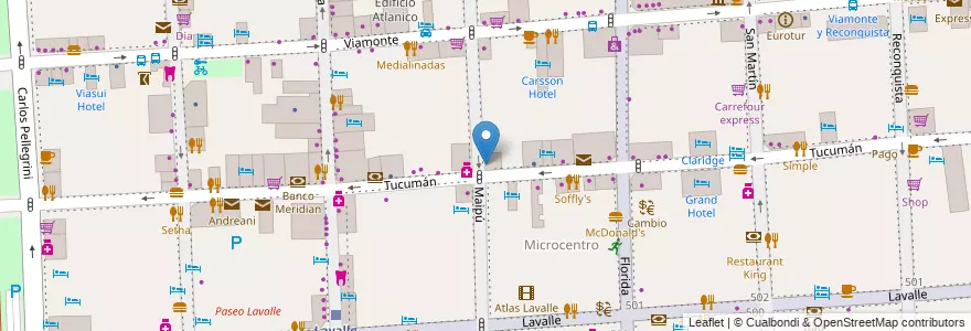 Mapa de ubicacion de La Vitola, San Nicolas en Argentine, Ciudad Autónoma De Buenos Aires, Comuna 1, Buenos Aires.