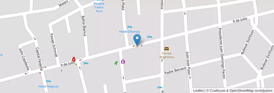 Mapa de ubicacion de La Yema de ORO en Argentina, Córdova, Departamento Punilla, Pedanía San Antonio, Municipio De La Falda.