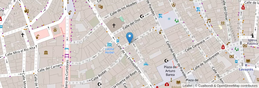 Mapa de ubicacion de Label Bar en Sepanyol, Comunidad De Madrid, Comunidad De Madrid, Área Metropolitana De Madrid Y Corredor Del Henares, Madrid.