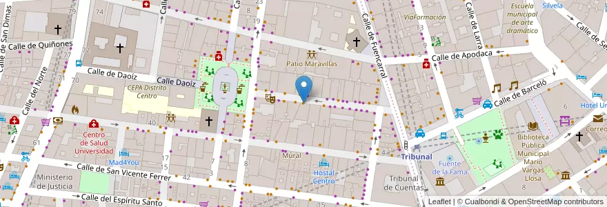 Mapa de ubicacion de Laberinto en Espanha, Comunidade De Madrid, Comunidade De Madrid, Área Metropolitana De Madrid Y Corredor Del Henares, Madrid.