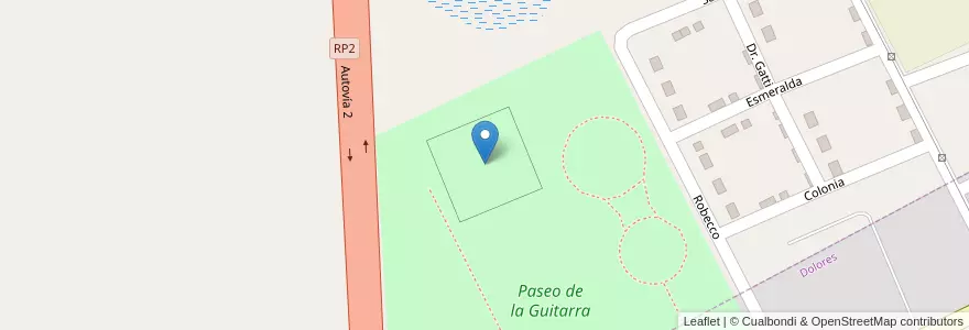 Mapa de ubicacion de Laberinto Gigante en アルゼンチン, ブエノスアイレス州, Partido De Dolores.