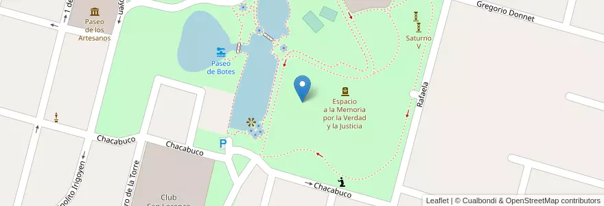 Mapa de ubicacion de Laberinto Leoncito en آرژانتین, سانتافه, Departamento Las Colonias, Municipio De Esperanza, Esperanza.