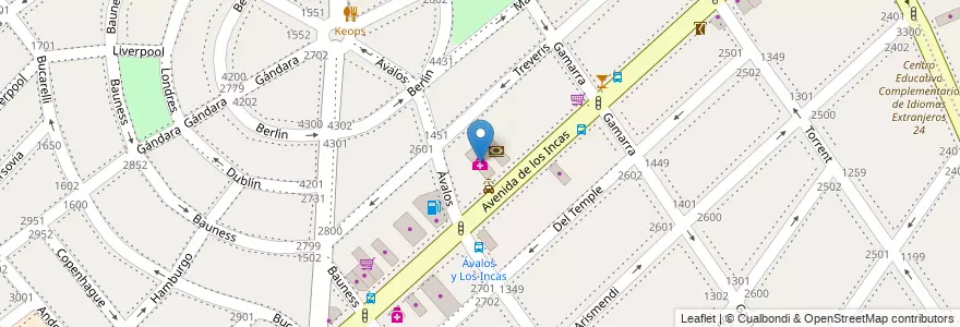 Mapa de ubicacion de Labofem Analisis Clinicos Kinesiologia, Parque Chas en アルゼンチン, Ciudad Autónoma De Buenos Aires, ブエノスアイレス, Comuna 15.