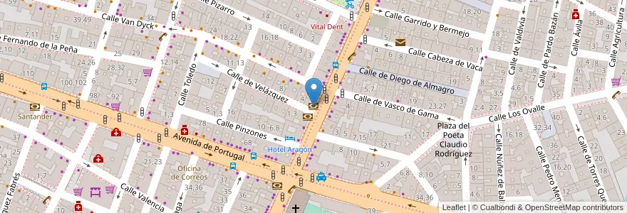 Mapa de ubicacion de Laboral Kutxa en Sepanyol, Castilla Y León, Salamanca, Campo De Salamanca, Salamanca.