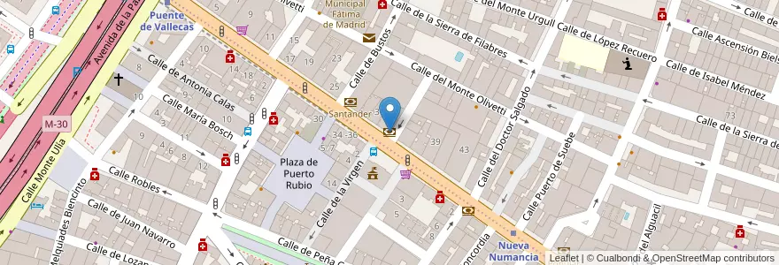 Mapa de ubicacion de Laboral Kutxa en スペイン, マドリード州, Comunidad De Madrid, Área Metropolitana De Madrid Y Corredor Del Henares, Madrid.