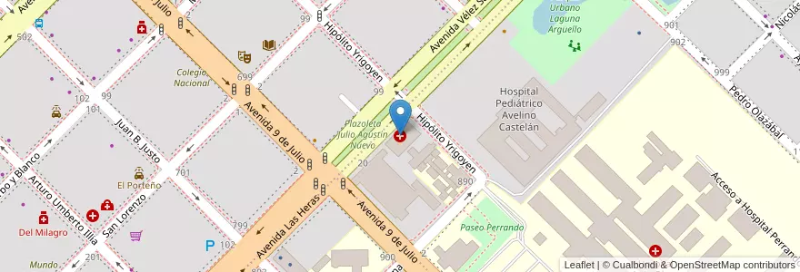 Mapa de ubicacion de Laboratorio Central en Argentina, Chaco, Departamento San Fernando, Resistencia, Resistencia.