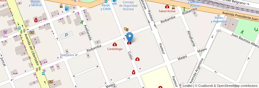 Mapa de ubicacion de Laboratorio CER en Arjantin, Buenos Aires, Partido De Merlo, Merlo.