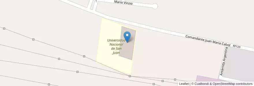 Mapa de ubicacion de Laboratorio de Alta Tensión - Instituto de Energía Eléctrica - Facultad de Ingeniería en آرژانتین, San Juan, شیلی, Rivadavia, Rawson.