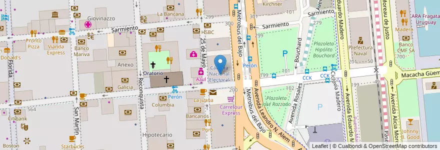 Mapa de ubicacion de Laboratorio de Idiomas - Facultad de Filosofía y Letras UBA, San Nicolas en Argentinien, Ciudad Autónoma De Buenos Aires, Comuna 1, Buenos Aires.