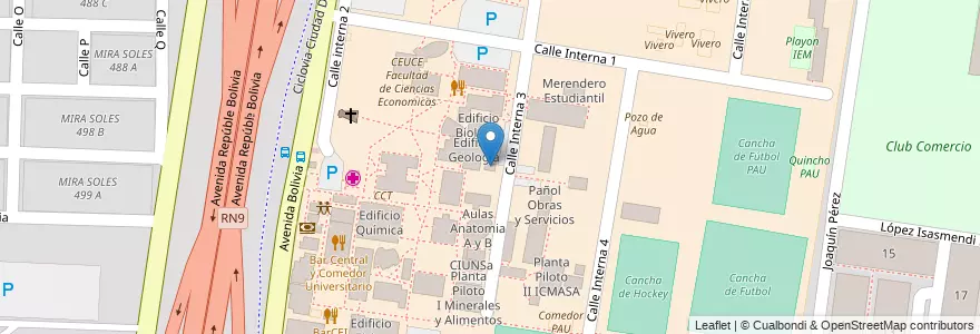 Mapa de ubicacion de Laboratorio de Petrotomia en آرژانتین, Salta, Capital, Municipio De Salta, Salta.
