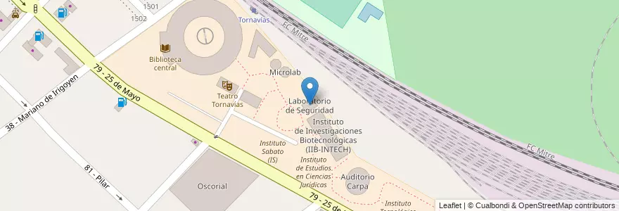 Mapa de ubicacion de Laboratorio de Seguridad en Argentina, Provincia Di Buenos Aires, Partido De General San Martín.
