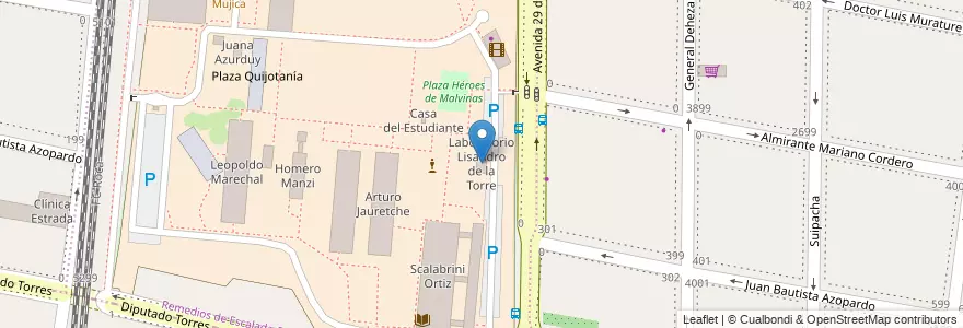 Mapa de ubicacion de Laboratorio Lisandro de la Torre en Argentina, Buenos Aires, Partido De Lanús, Remedios De Escalada.