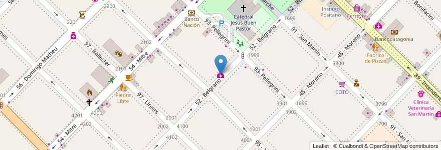 Mapa de ubicacion de Laboratorio Pérsico análisis clínicos en Arjantin, Buenos Aires, Partido De General San Martín, General San Martín, Villa Lynch.