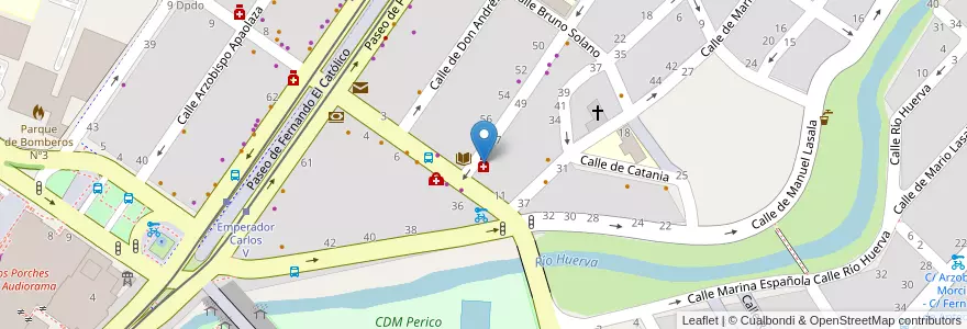 Mapa de ubicacion de Lacalle Oreja, Elena en إسبانيا, أرغون, سرقسطة, Zaragoza, سرقسطة.