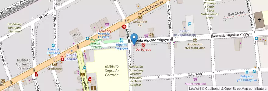 Mapa de ubicacion de Lado Bueno Helados y Patisserie, Almagro en Argentine, Ciudad Autónoma De Buenos Aires, Comuna 5, Buenos Aires.