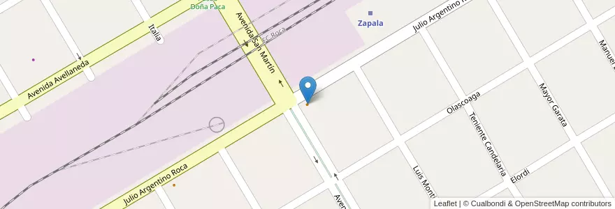 Mapa de ubicacion de Lado Viejo en الأرجنتين, تشيلي, نيوكوين, Departamento Zapala, Zapala, Zapala.