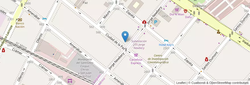 Mapa de ubicacion de Ladobueno, Colegiales en Arjantin, Ciudad Autónoma De Buenos Aires, Buenos Aires, Comuna 14.
