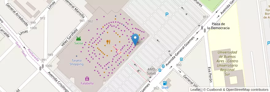Mapa de ubicacion de Lady Stork en آرژانتین, استان بوئنوس آیرس, Partido De Avellaneda, Avellaneda.