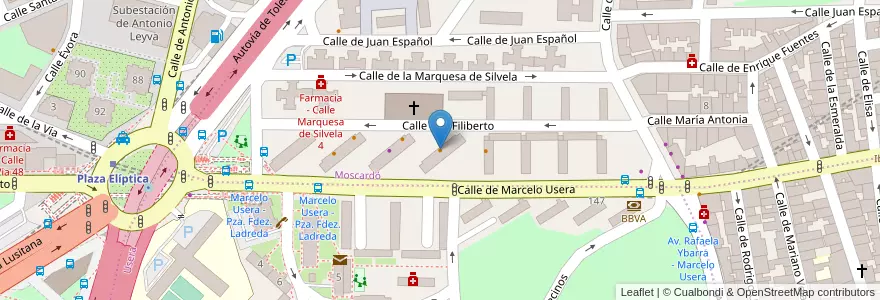 Mapa de ubicacion de Lagartijo en اسپانیا, بخش خودمختار مادرید, بخش خودمختار مادرید, Área Metropolitana De Madrid Y Corredor Del Henares, مادرید.