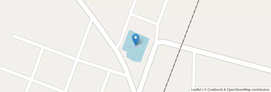 Mapa de ubicacion de Lago artificial en الأرجنتين, سانتا في, Departamento Vera, Municipio De Golondrina.