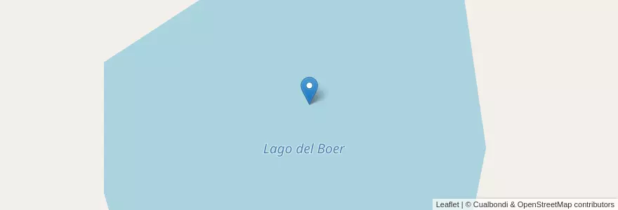 Mapa de ubicacion de Lago del Boer en Argentina, Cile, Chubut, Departamento Río Senguer.