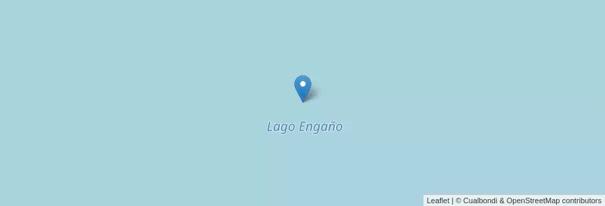 Mapa de ubicacion de Lago Engaño en Argentine, Chili, Chubut, Departamento Languiñeo.