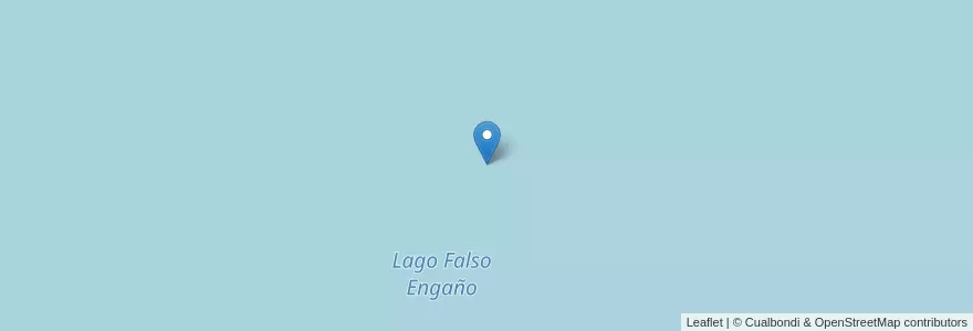 Mapa de ubicacion de Lago Falso Engaño en Argentina, Chile, Chubut, Departamento Languiñeo.